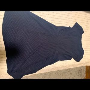 Navy capped sleeve dress- size 10